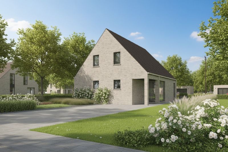 Nieuw te bouwen alleenstaande woning te Gits.
